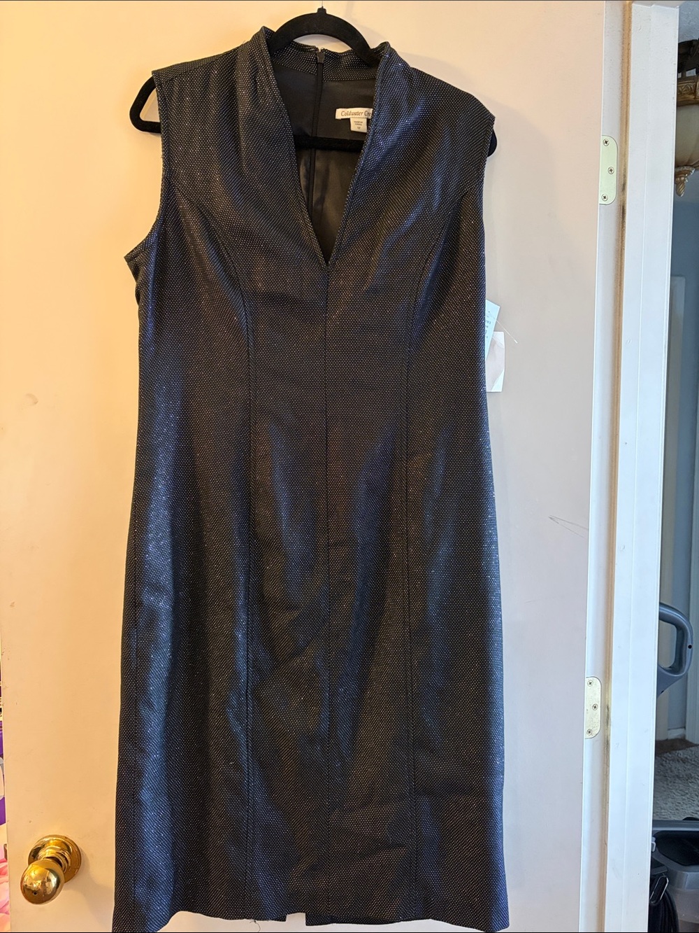 Coldwater Creek Flute Neck Heath  Dress